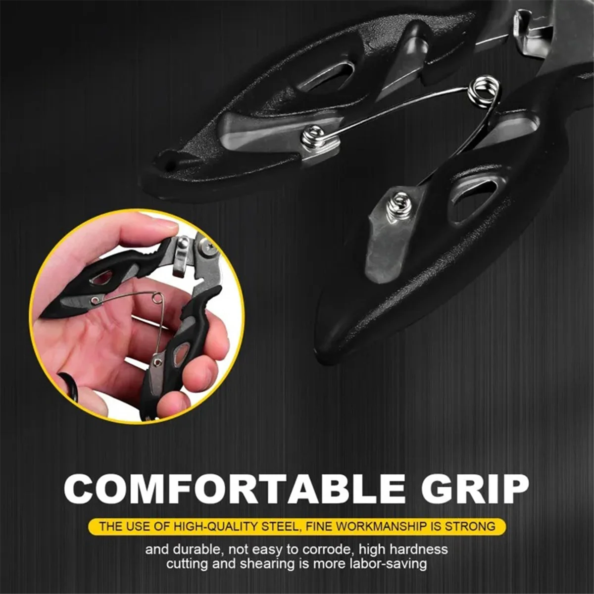 

Щипцы для захвата рыбных губ Lo-ok - рыболовные плоскогубцы, плоскогубцы для рыбалки на открытом воздухе, подледная рыбалка, рыболовные снасти - подарки для мужчин, черные