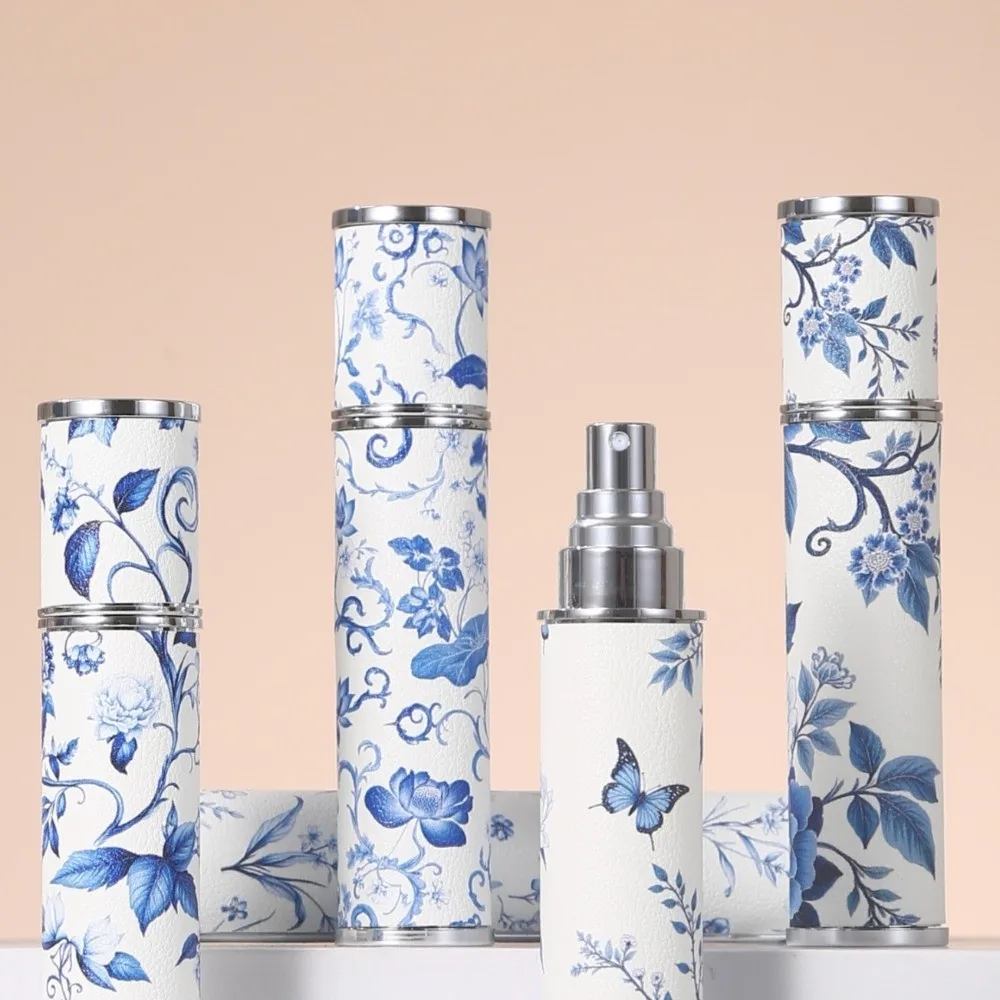 Practical Refillable 10ml Bottle Reusable Durable Leather Empty Atomizer Leak-proof Portable Sample Vials Outgoing