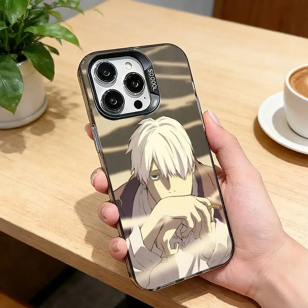 Anime M-Mushishi G-Ginko Phone Case For iPhone 17,16,15,14,13,12,11 Plus,Pro Max,XS,Colorful Silver Black Cover view 5