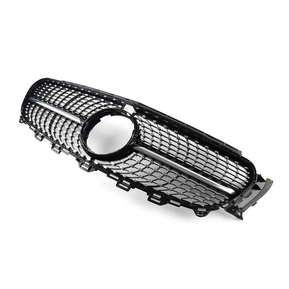 Car Front Bumper Diamond Grille Grill For Mercedes Benz E Class W213 E200 E300 E400 E43  4Door Sedan 2016 2017 2018 2019 2020