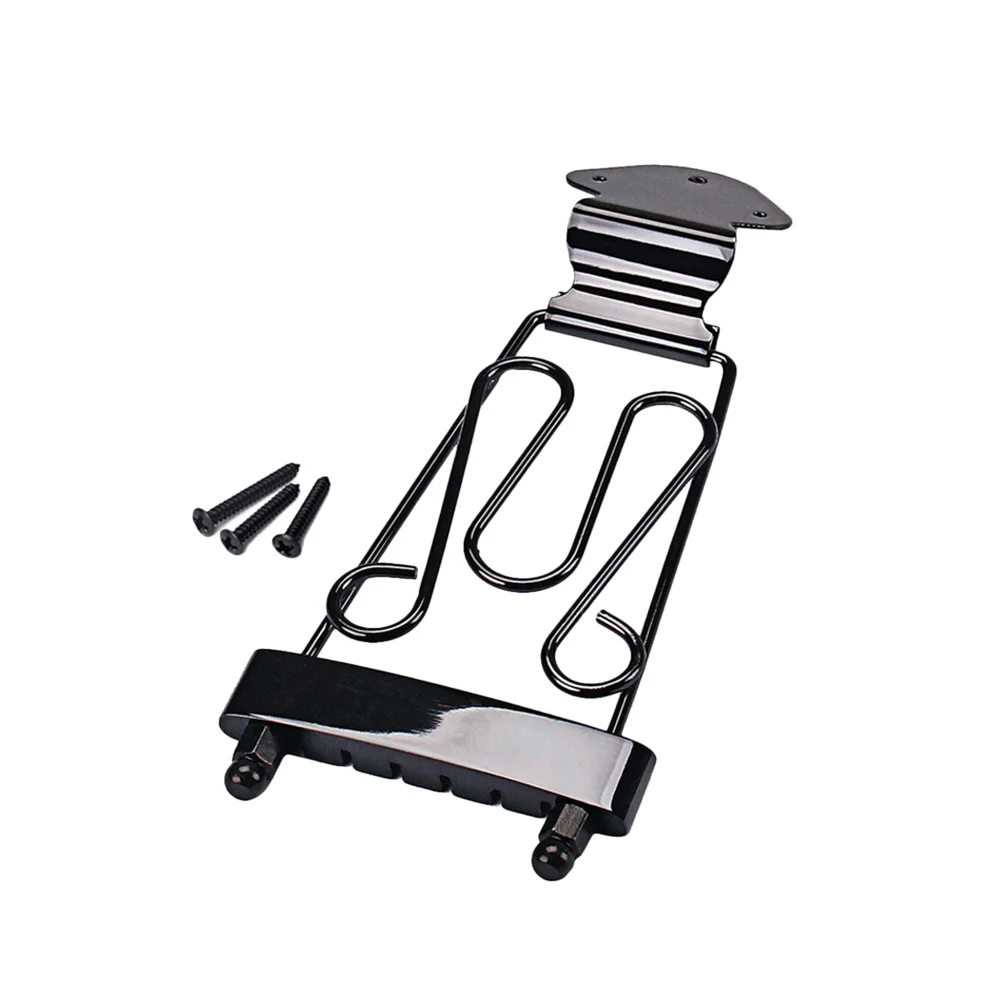 

6 String Guitar Adjustable Tailpiece Bridge Durable Steel Zinc Alloy Replacement Guitar Repair Parts