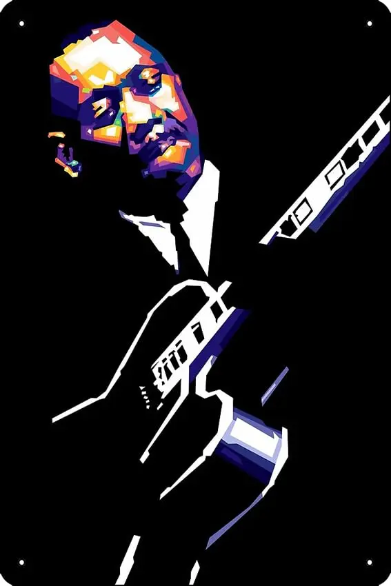 Wes Montgomery Poster Metal Tin Sign 12 X 8 Inch Funny Man Cave Home Office Bar Decor