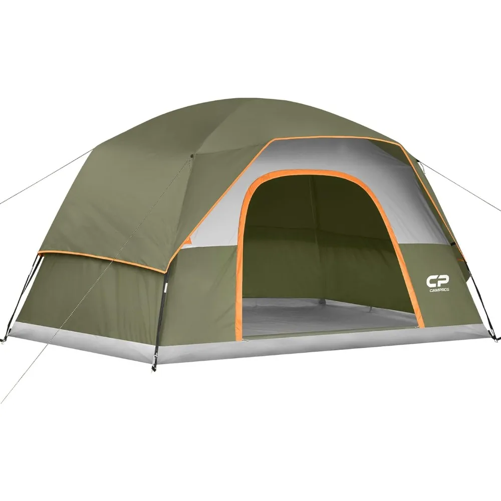 

Tent 6/8 Person Camping Tents, Weatherproof Family Dome Tent with Rainfly, Large Mesh Windows, Wider Door, Easy Setup