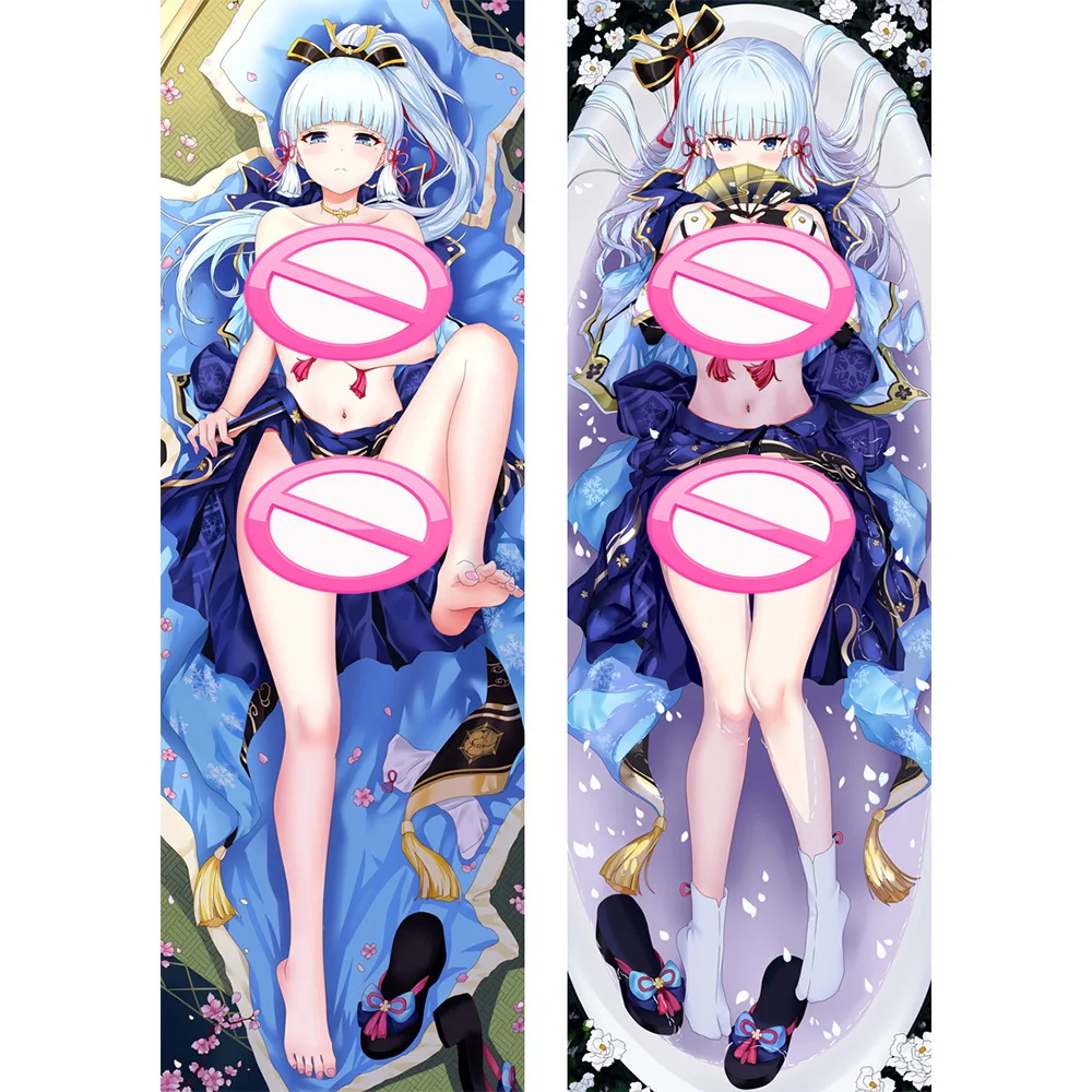 

Anime Genshin Impact Pillowcase Kamisato Ayaka Dakimakura Pillow Case Body Hing Cushion Cover Bedding Decorate