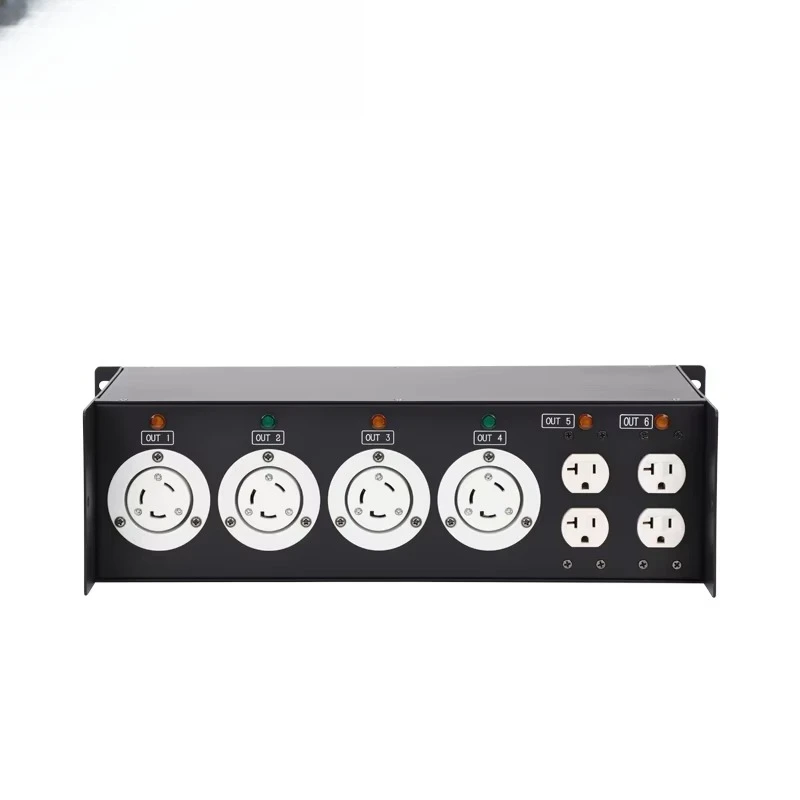 4CHS L6-30 220V + 3CHS Edison 110V Output Distribution Box L14-30 220V Input and Output Power Distribution Aluminum