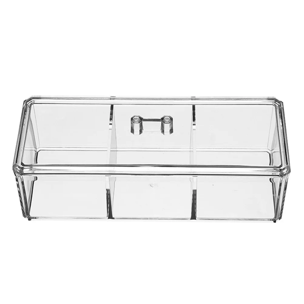 

Acrylic Storage Box Transparent Lightweight For Cosmetics Jewelry Organizer Dustproof Container Large Compartment Easy
