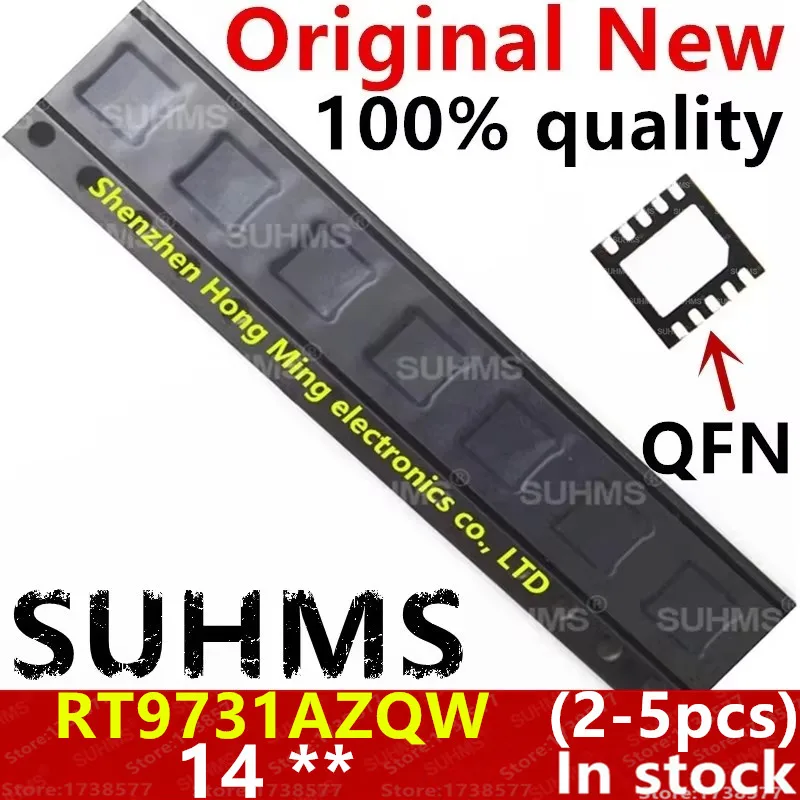 (2-5piece)100% New RT9731AZQW RT9731A 14=EL 14=8F 14=** QFN-10
