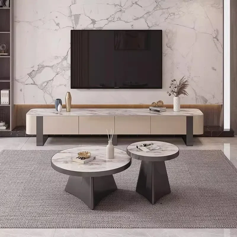 for Pandora Stainless Steel Rock Slab Coffee Table Senior Designer Antique Living Room Sofa Side Table Size Combination