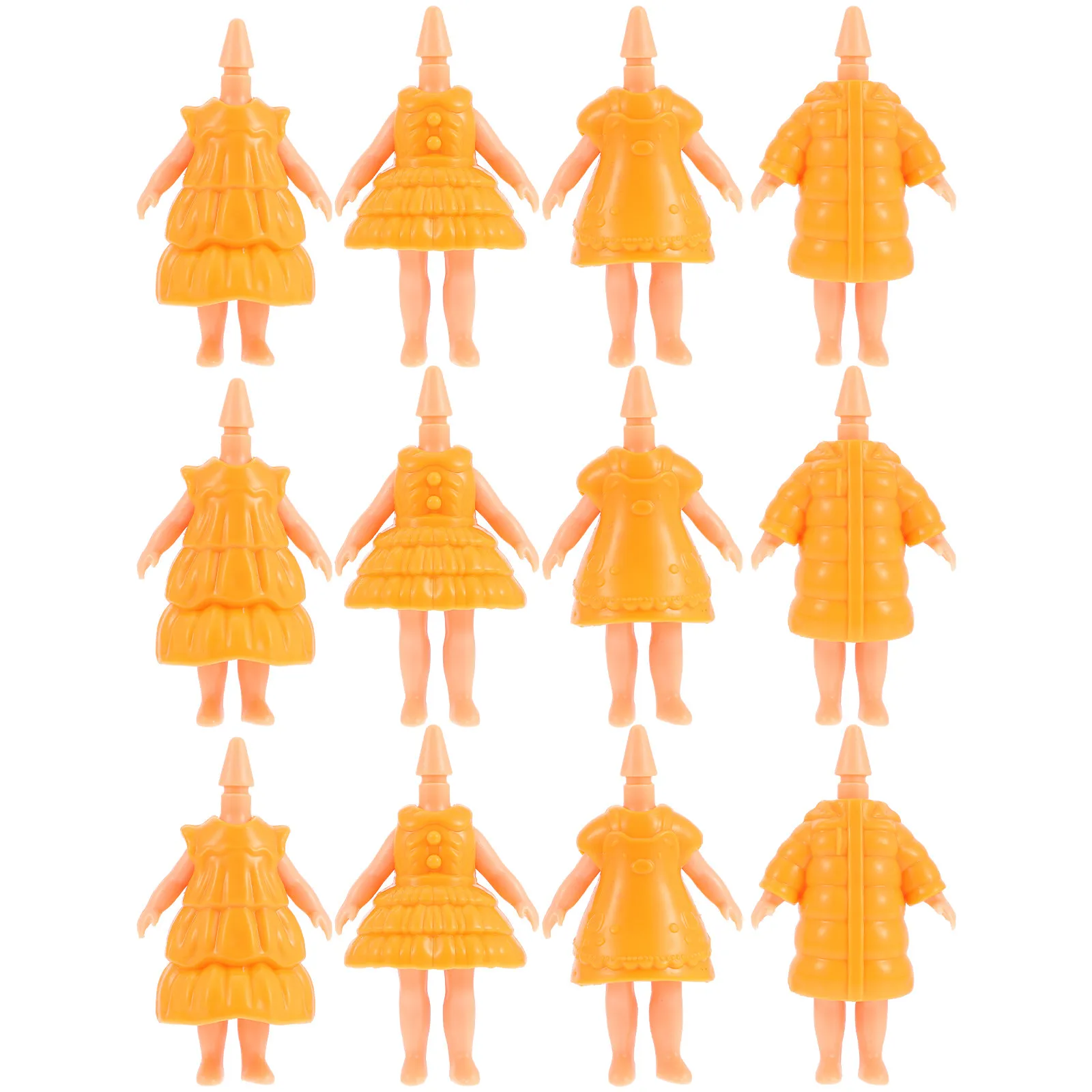 

12Pcs DIY Baby Accessories Set Creative Body Parts Smooth Safe Material Birthday Gift for Kids Hands-on Play