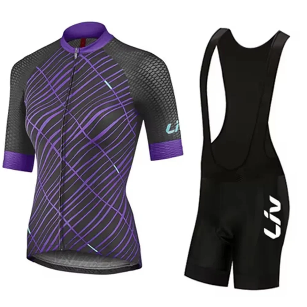 2025 Pro Team Women LIV Cycling Set Summer Women MTB Bike Cycling Clothing Bicycle Clothes Ropa Ciclismo Cycling Jersey Set