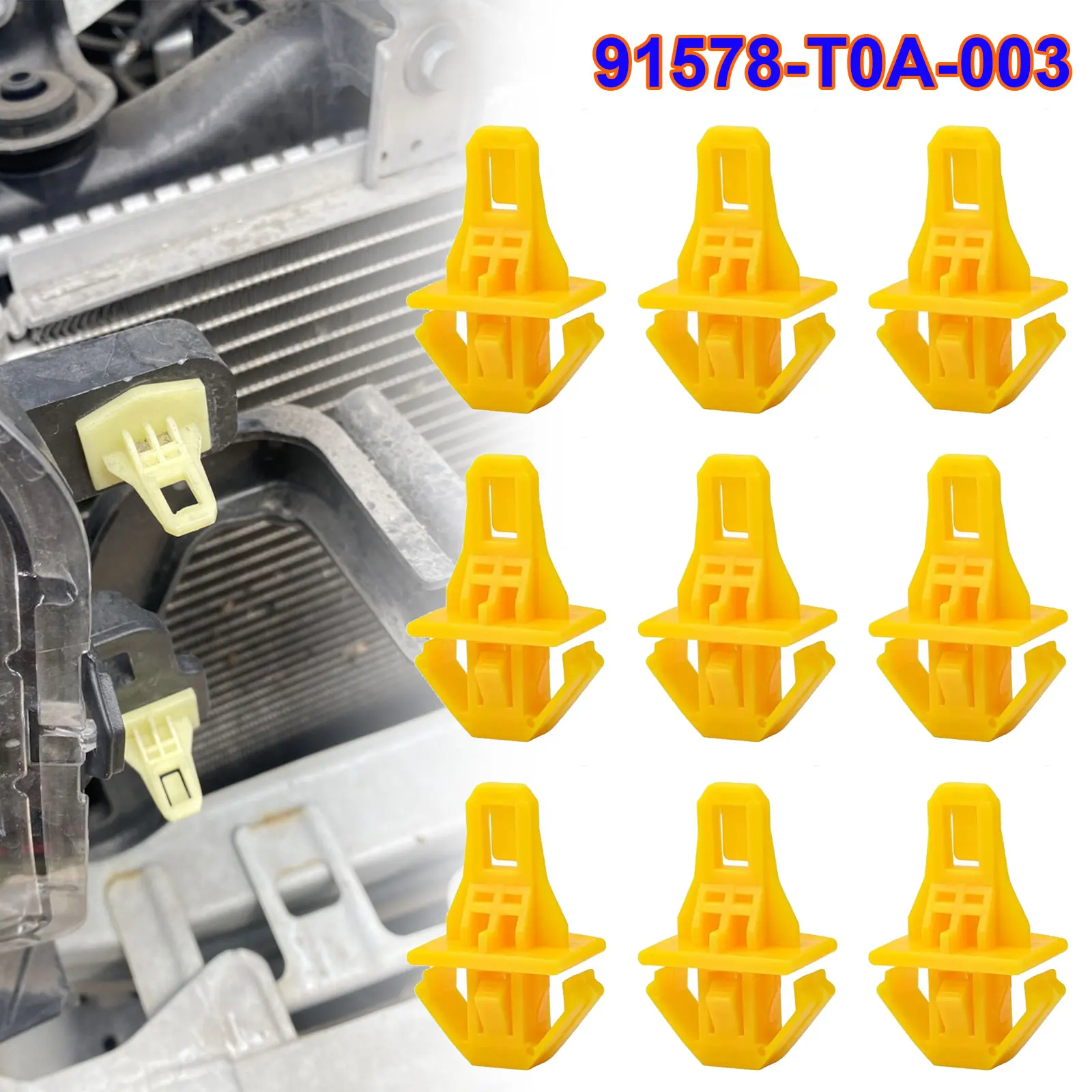 

91578-T0A-003 For Honda CR-V Acura RLX Front Grille Radiator Grille Clip Bumper Moulding Clip interior trim panel Fastener