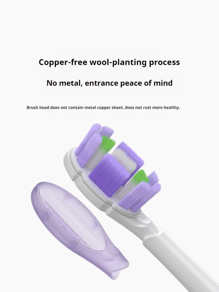 4/8 قطعة رؤوس فرشاة الاستبدال لشاومي MIJIA MES609/610 برو فرشاة أسنان كهربائية بالموجات الصوتية مختومة حزمة