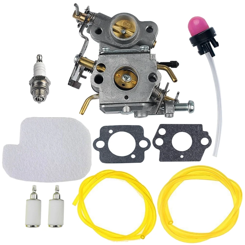 

C1M-W26 Carburetor With 530057925 Air Filter Fuel Line Filter Tune-Up Kit For Poulan P3314 P3416 P3816 P4018 PP3416 PP3516 PP381