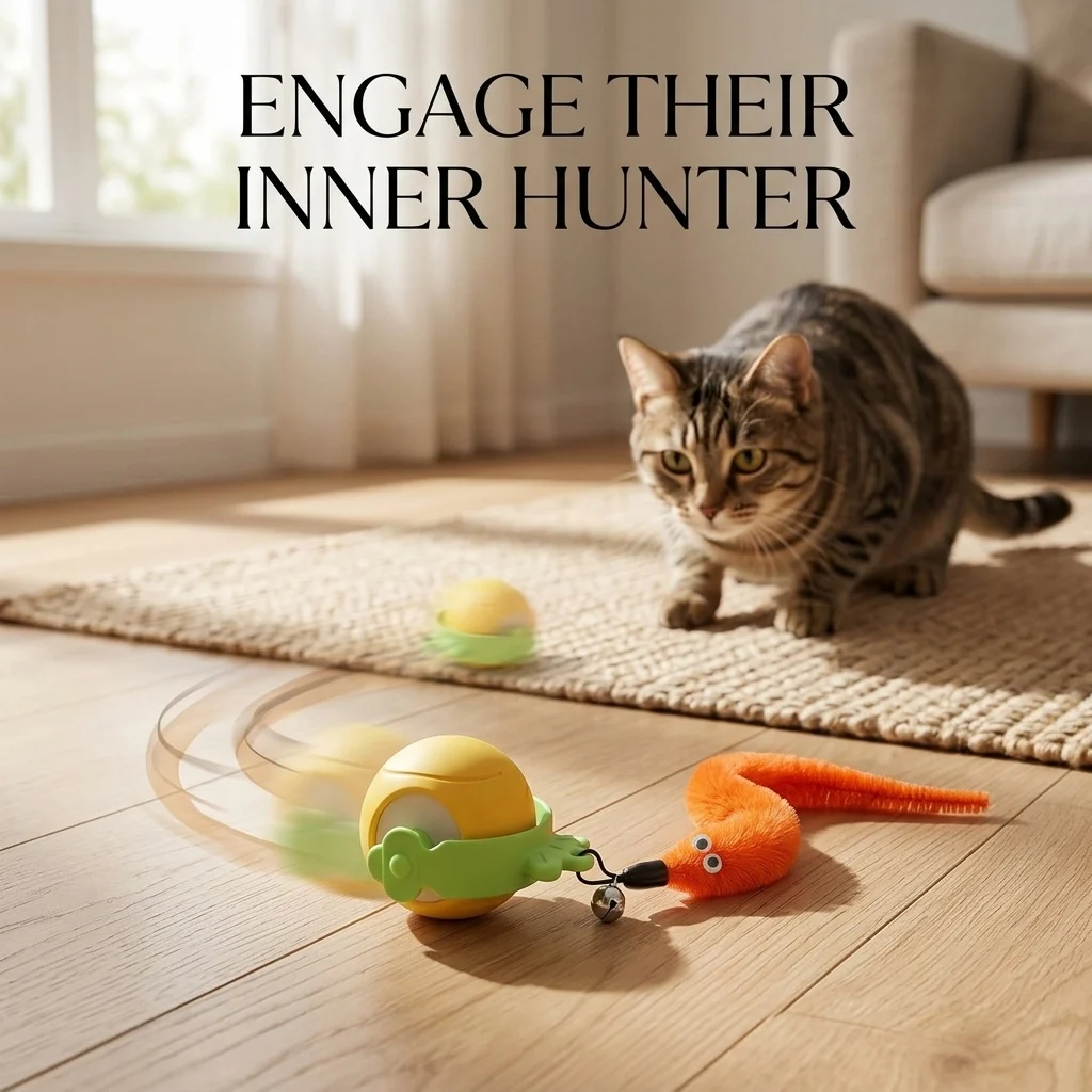 Pet Cat Dog Electric Toy Ball Smart Avoidance Automatic Teasing Cat Rolling Ball Hunting Training Puzzle Bite-Resistant Pet Toys