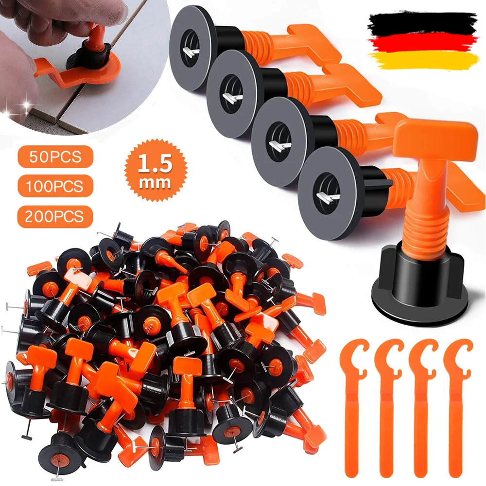 50-200 قطعة نظام تسوية بلاط الأرضيات مقاطع الفواصل الخزف السيراميك مستوي عدة لوضع البلاط جدار تحديد أدوات البناء