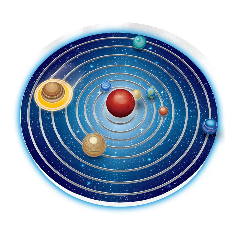 Solar System Planetarium Model Eight Planets Kit Astronomy Science Project DIY Doodle Kids Gift Educational Toys With Pigment