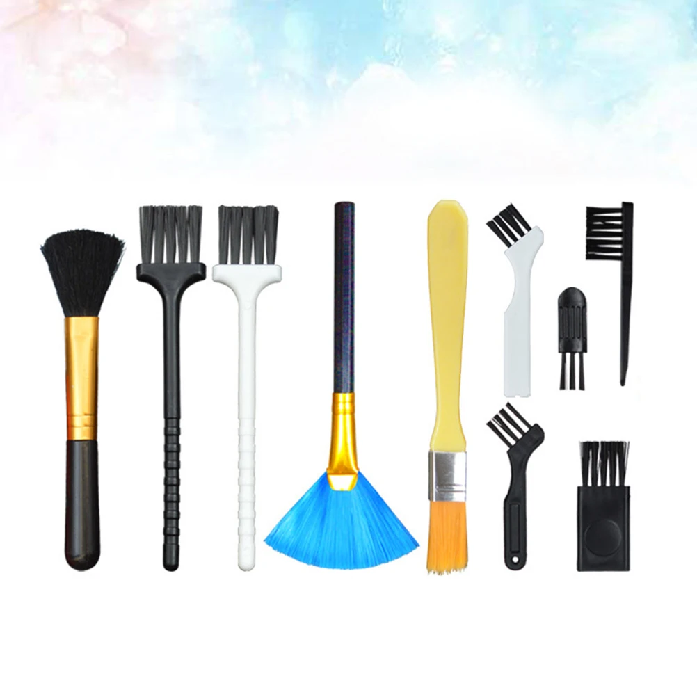 

10 шт., щетка для удаления пыли с мягкой щетиной, клавиатура компьютера, прочный инструмент для чистки ноутбука, электроники, щетка для чистки компьютера