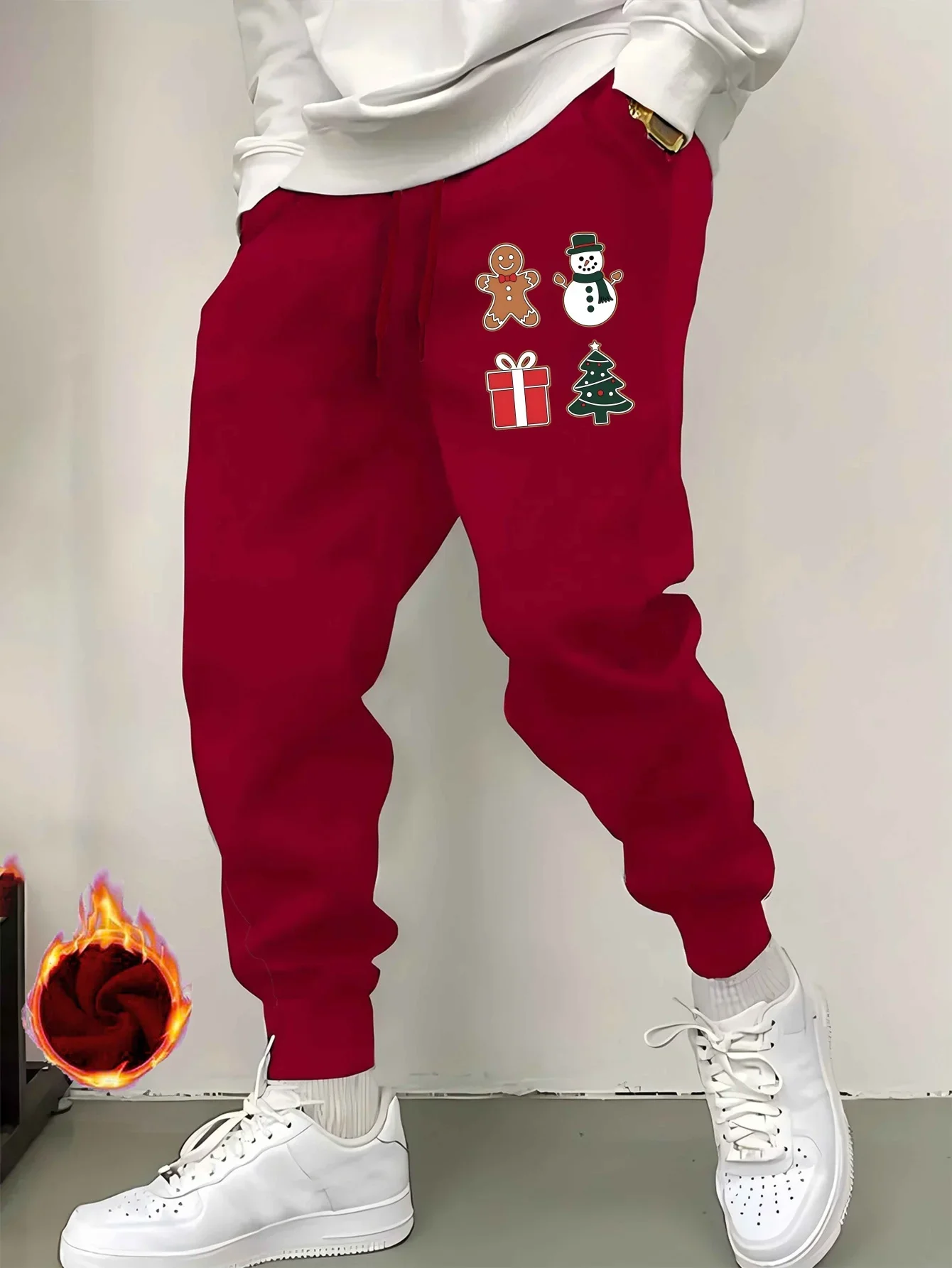 Mens Print Lounge Pants christmas New Style Autumn Winter  Male Fashion Streetwear Casual Comfort Fitness Sporty Sweatpants