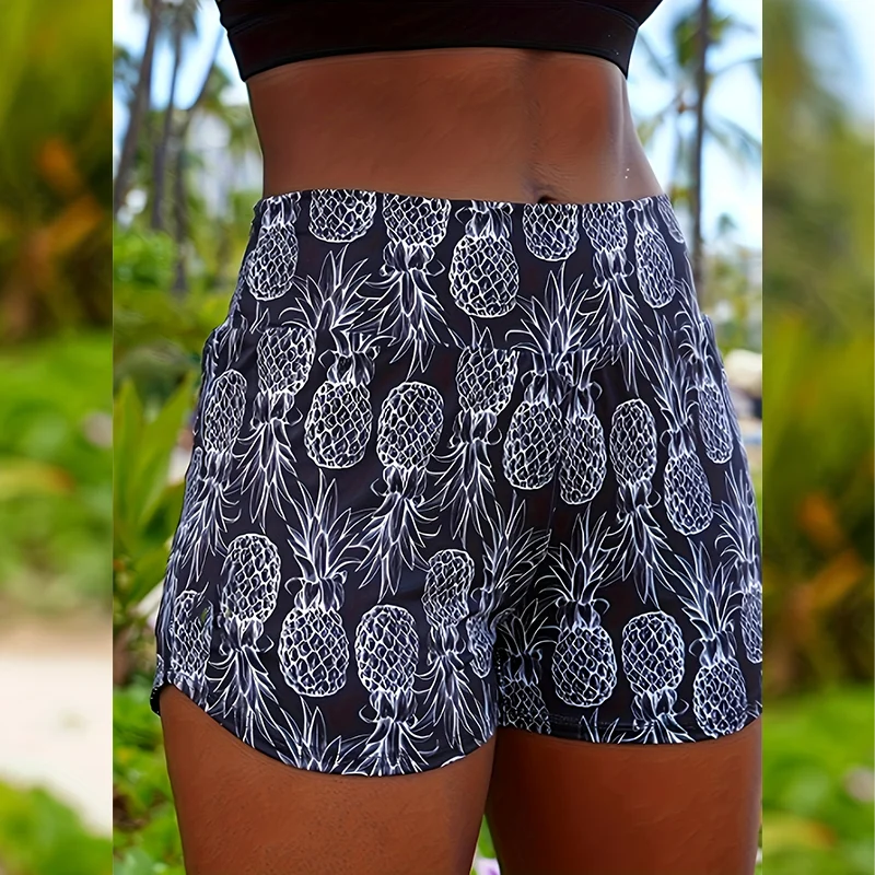 

Женские повседневные летние спортивные шорты с цветочным принтом