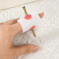 5pcs Halloween Fake Nail Through Finger Prank Toys Scary Magic Toy Funny Bloody Nail Bandage April Fool's Day Trick Joke Toy