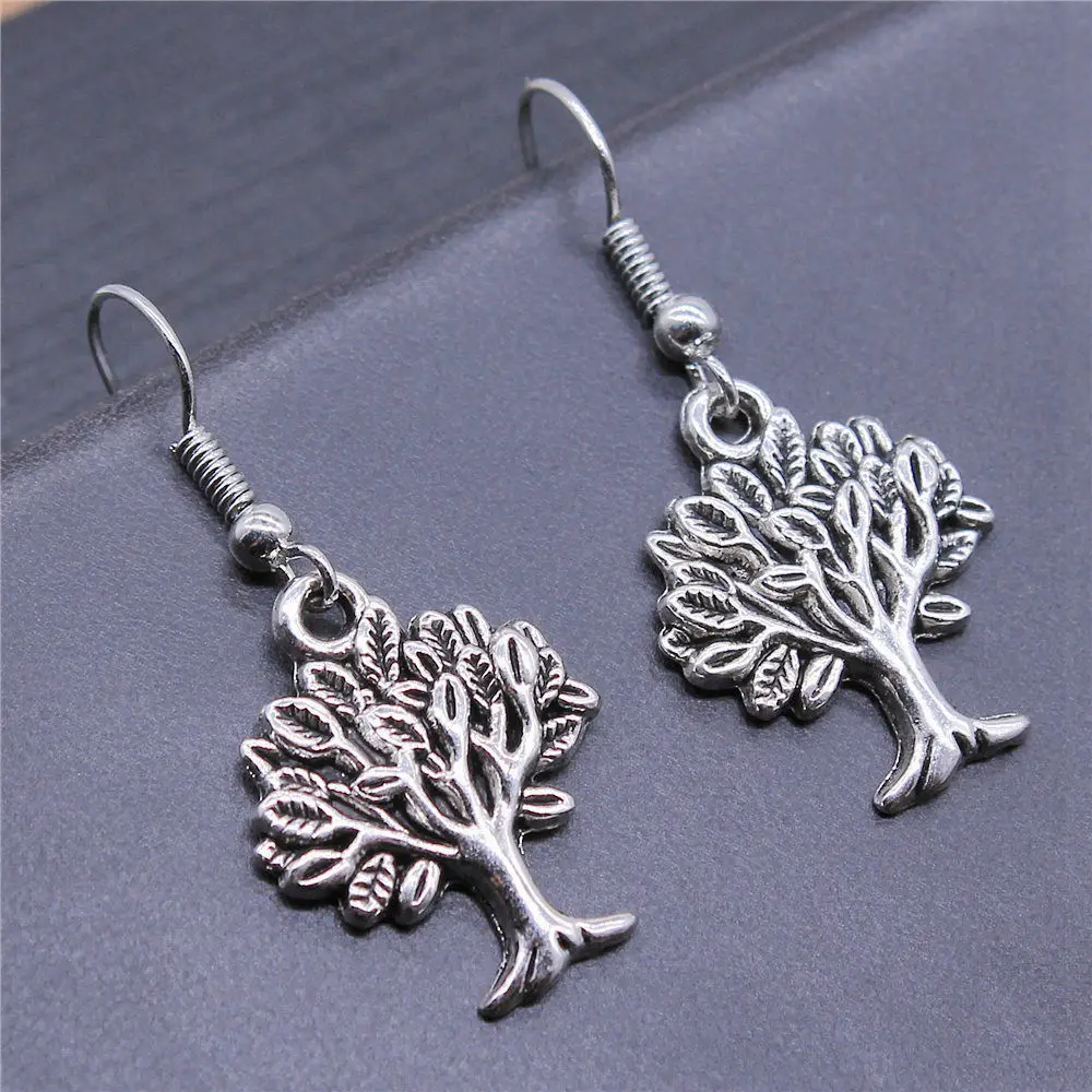 Personalized Plant Tree Of Life Drop & Dangle Earring Child Jewellery Graduation Clearance Sale Items