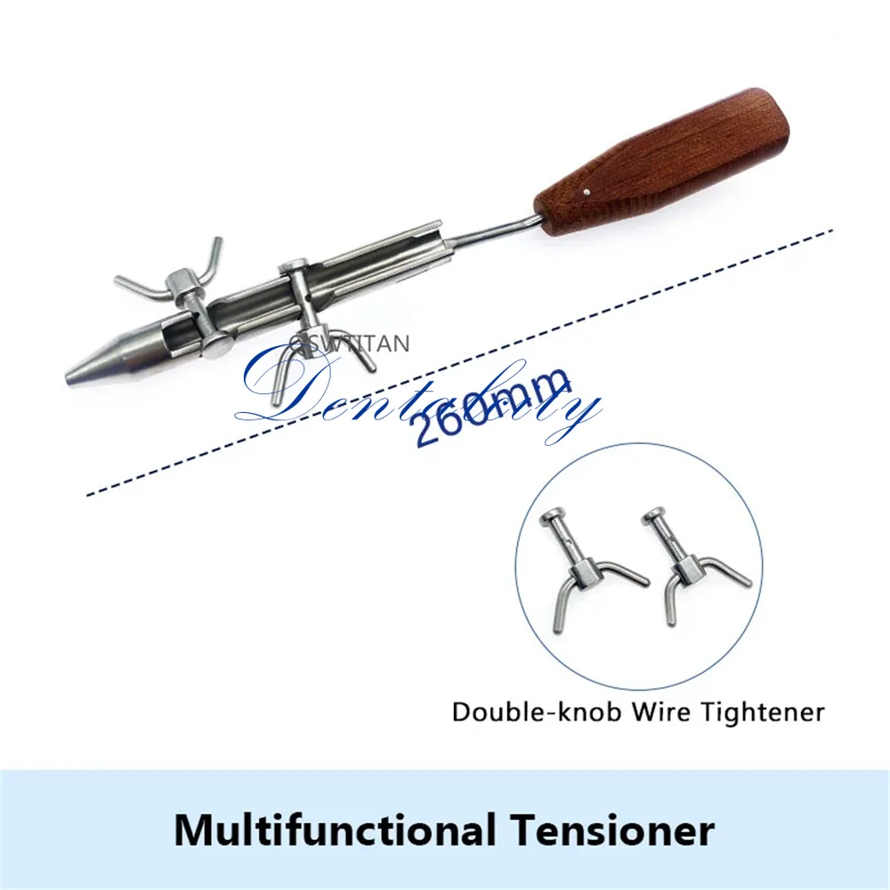 Orthopedic Cerclage Wire Twisters Double-knob Wire Tightener Multifunctional Tensioner Veterinary Orthopedic surgical Instrument