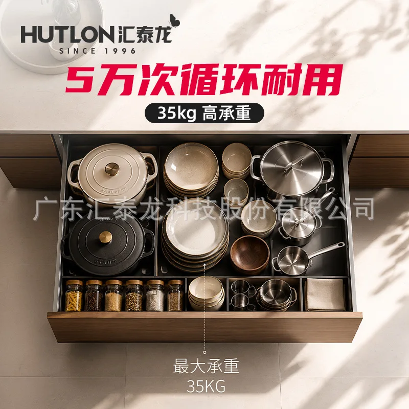 Undermount Hidden Drawer Slides Full Extension Soft Close Three Section Rails Electroplated Cold Rolled Steel Kg Load Kitchen