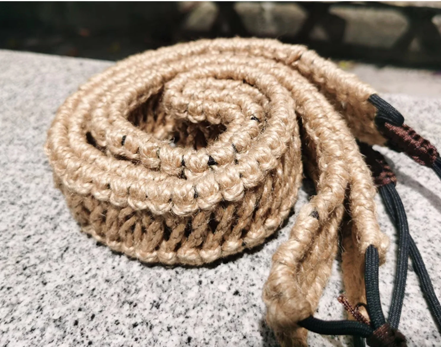 Braided rope for hanpanMusical instrument attachment