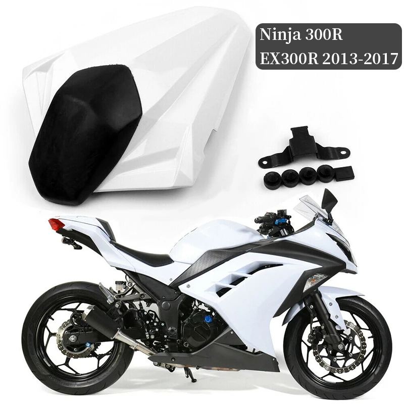 

Motorcycle Rear Passenger Pillion Seat Cowl Fairing Cover for Kawasaki Ninja 300R / EX300R