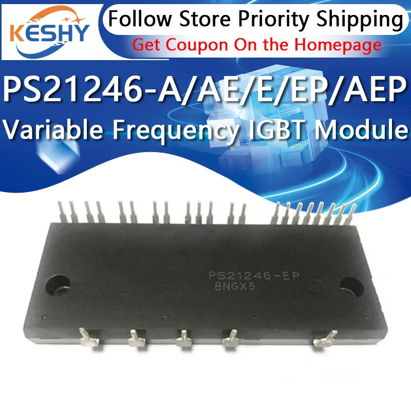 PS21246 PS21246-A PS21246-AE PS21246-E PS21246-EP PS21246-AEP Novo e Original Módulo IGBT Ar Condicionado de Frequência Variável