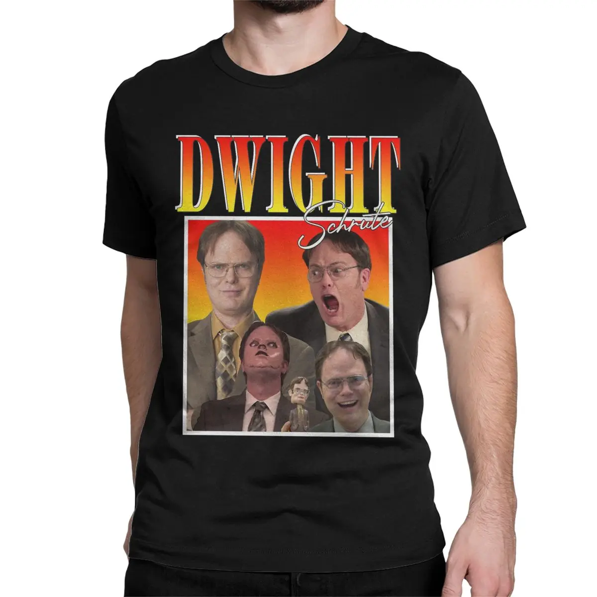 Men Dwight Schrute T Shirt The Office Tv Show 100% Cotton Tops Novelty Short Sleeve Crew Neck Tee Shirt New Arrival T-Shirts