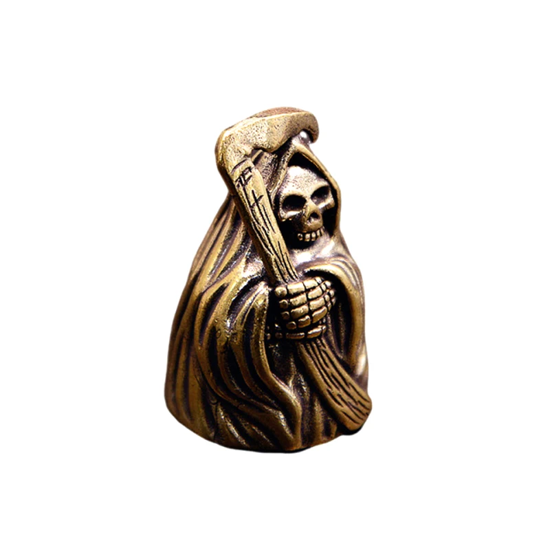 Pure Brass Creative Sickle Wizard Bell Keychain Pendant Keychain Backpack Hanging