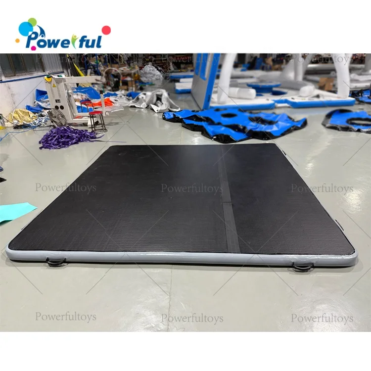 Custom Size Inflatable Eco-Friendly Foldable Wrestling Mat Gymnastics EVA Anti-Slip Air Track 3m X 3m PVC Jiu Jitsu BJJ MMA Judo