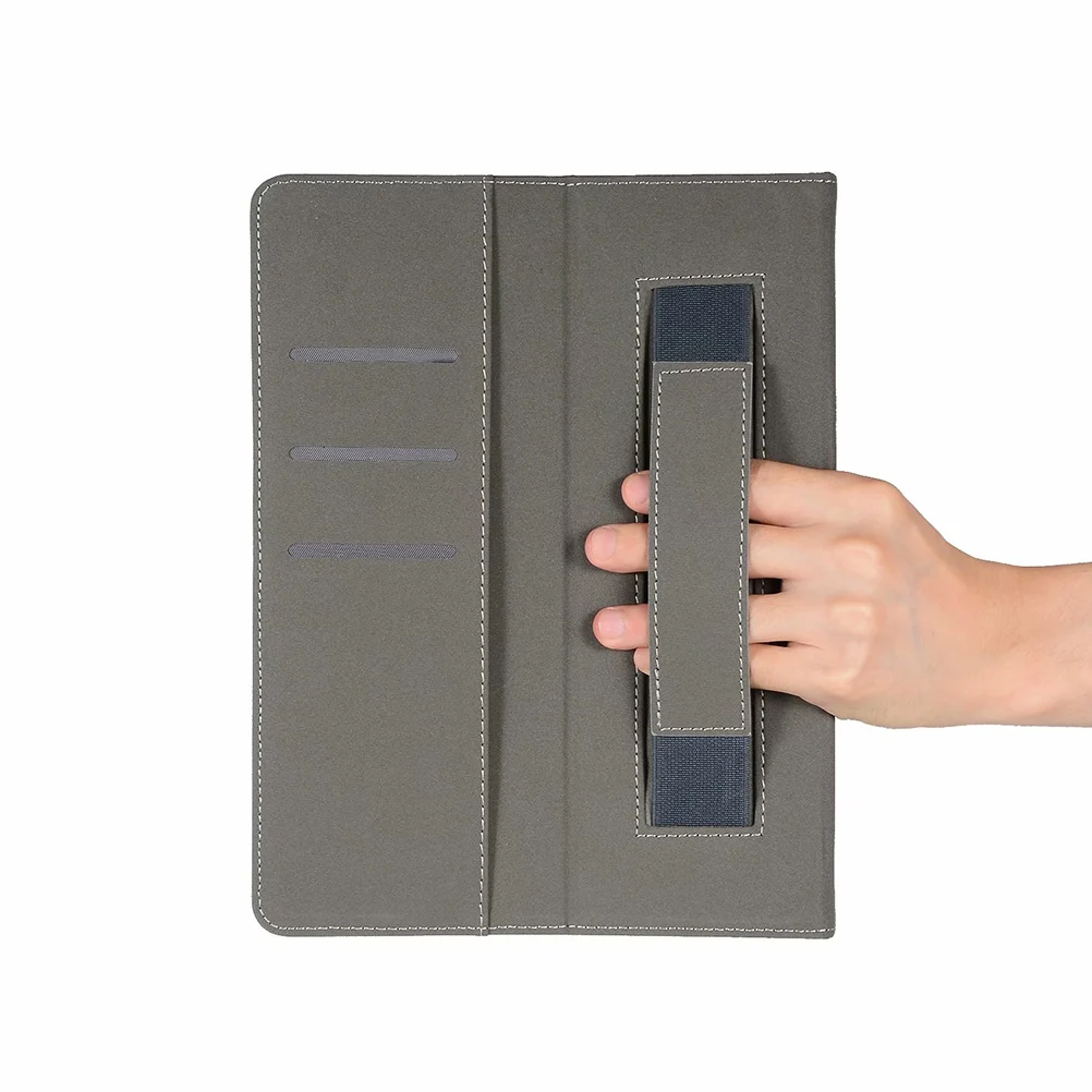 

10.2 inch Tablet Case PU Protective Cover Kickstand Hand-holding Rest Shell Durable Scratch-resistant Dust-proof