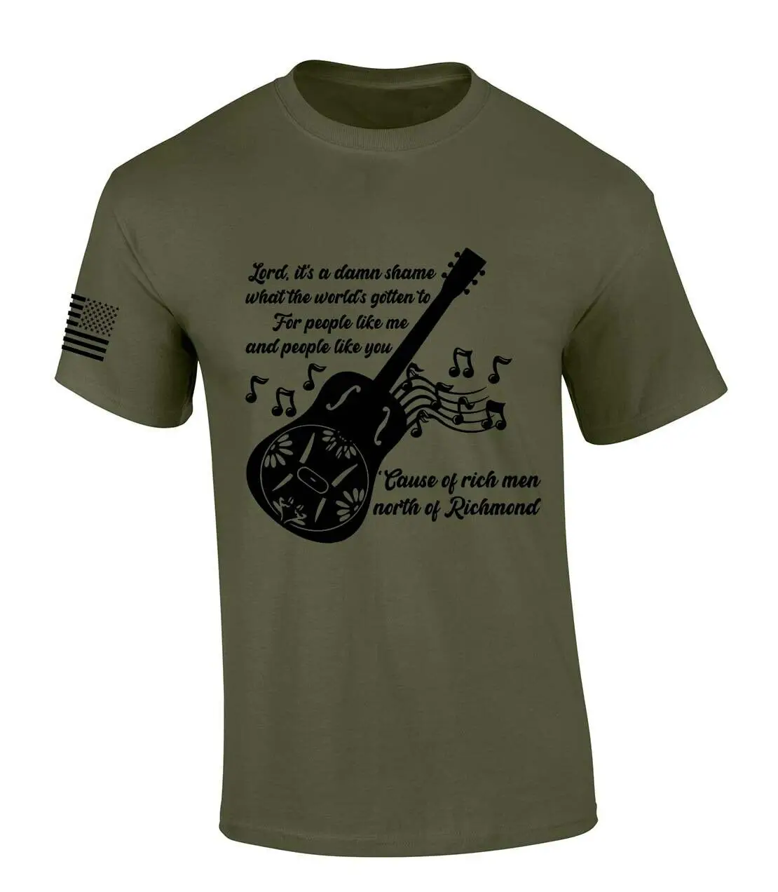 Mens Country Music T Shirt Shame What The World's Gotten to for People Like Me