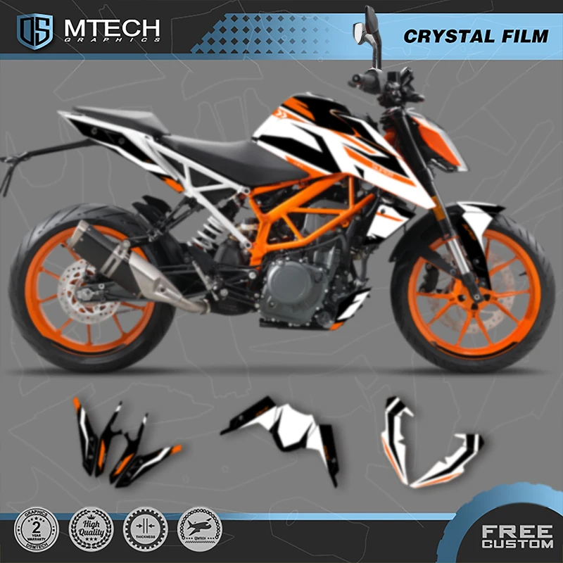 

DSMTECH Motorcycle Graphics For KTM 2017 2018 2019 2020 DUKE 125 17-20 DUKE125 390 Decals Stickers Kits 014