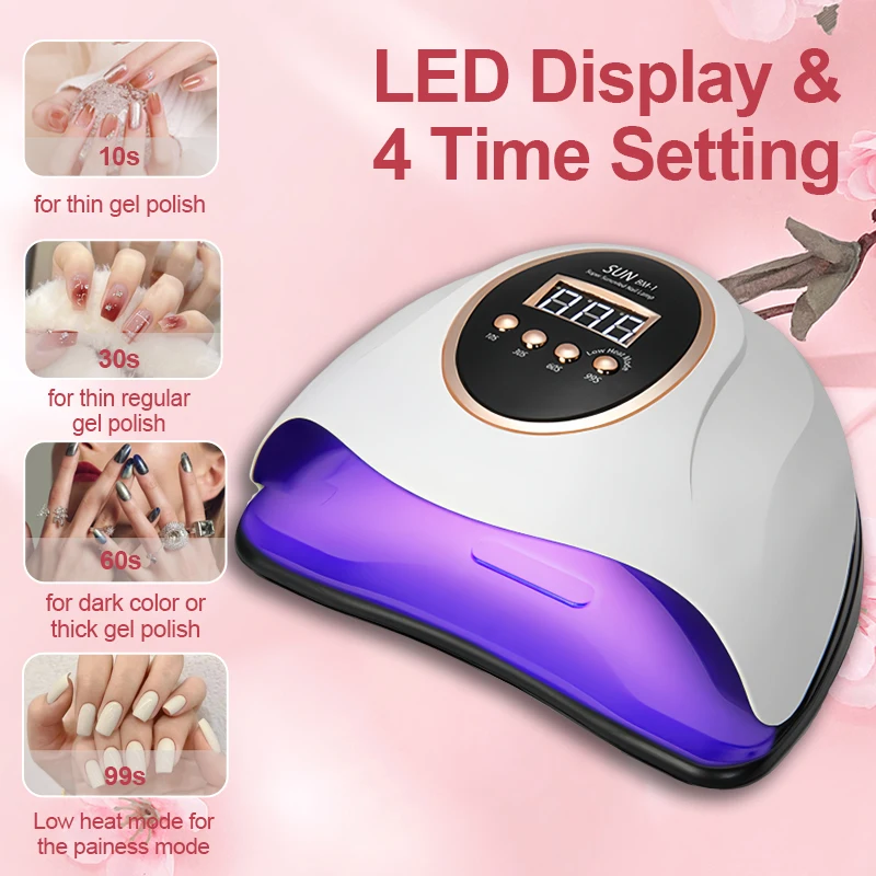 NEW 300W Professional Nail Dryer Lamp For Manicure 66LEDS Powerful UV Gel Nail Lamp With Large LED Touch Screen Nail Equipment