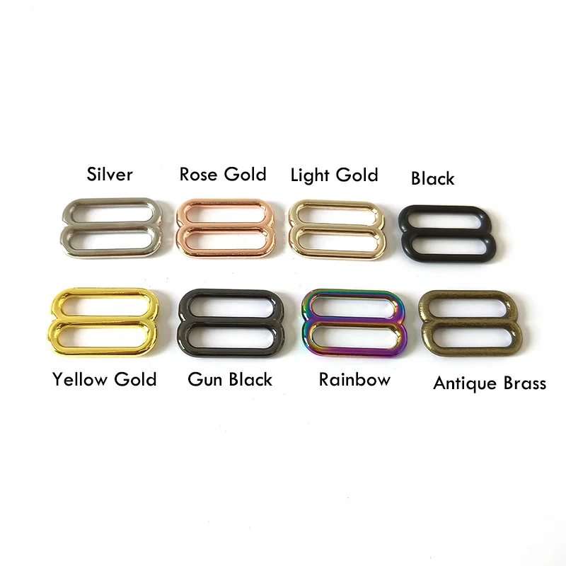 1 Pcs 25mm Metal Adjuster Sliders DIY Bag Dog Collar Belt Straps Buckle Knapsack Garment Sewing Accessories Tri-Glides Hardware