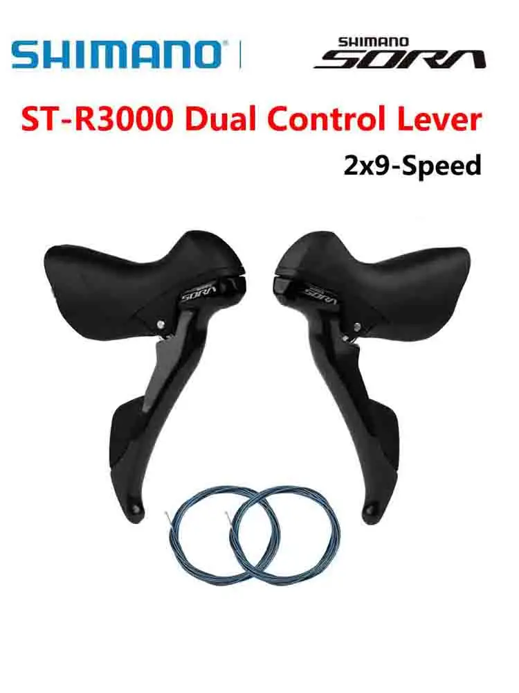 AliExpress Shimano SHIMANO SORA ST-R3000 Dual Control Lever Super SLR Brake 2x9 Speed ST R3000 Shifters Levers a Pair Left Right Pair 2x9s