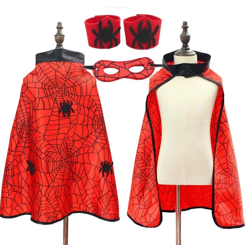 Cape d'araignée d'halloween pour hommes et femmes, accessoires de Performance pour enfants, vêtements tendance à la mode 2025