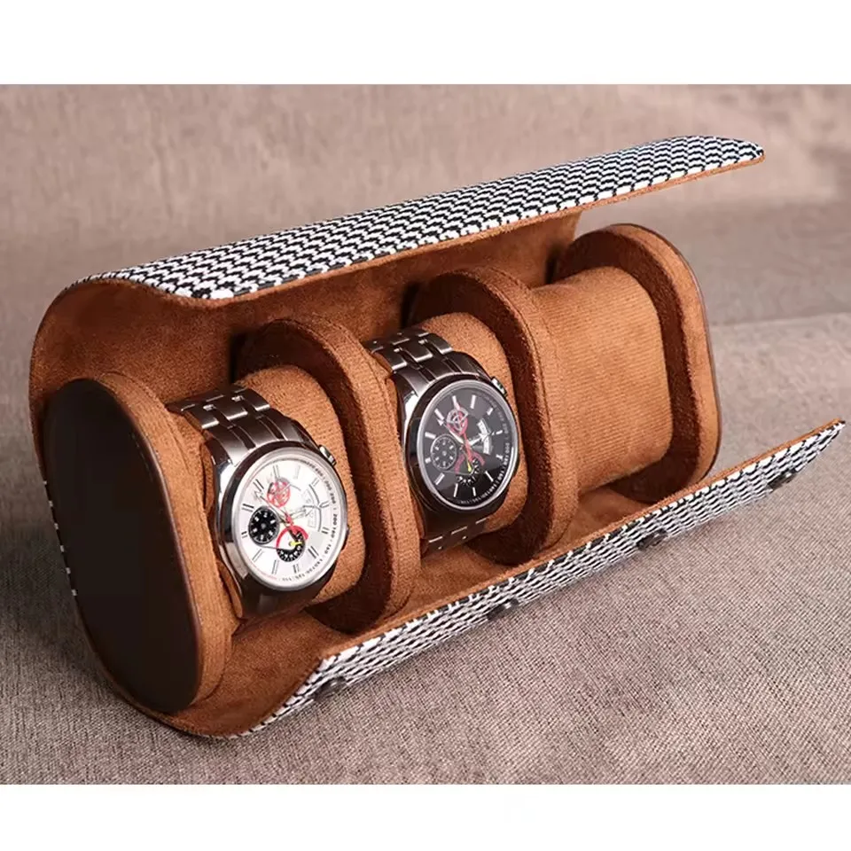 Watch Roll Travel Case-1/2/3 Slot Watch Storage and Organizer-Secure Storage with Innovative Removable Pillows & Solid Dividers image 6