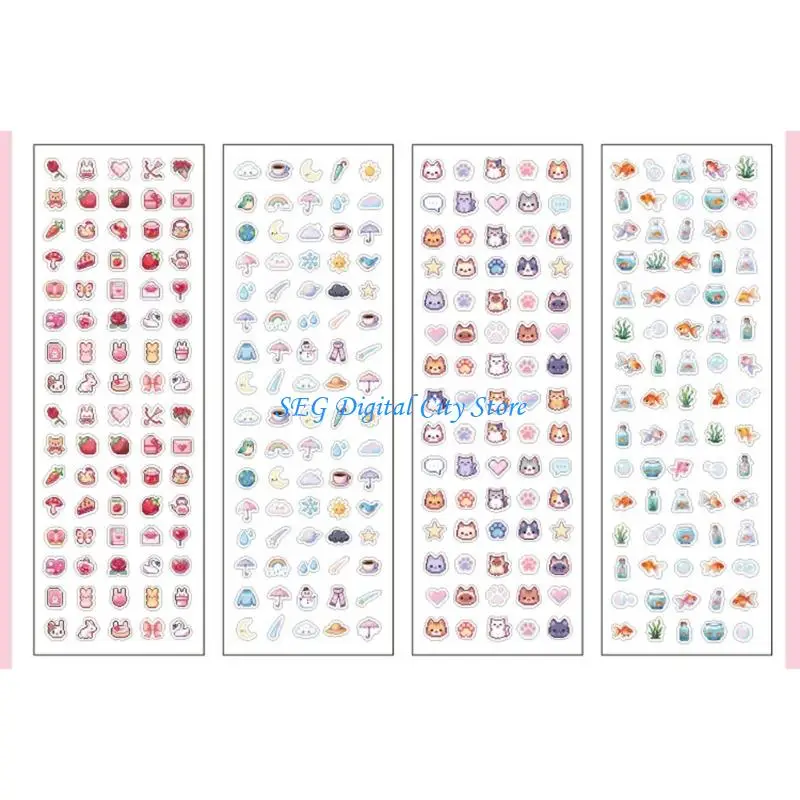 

U75B Pixels Sticker for Journaling DIY Crafts and Decoration Decorative Sticker