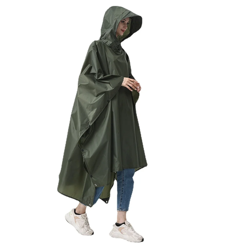 3 in 1 Multifunction Outdoor Hiking Backpacking Raincoat Poncho Packable Waterproof Tent for Camping