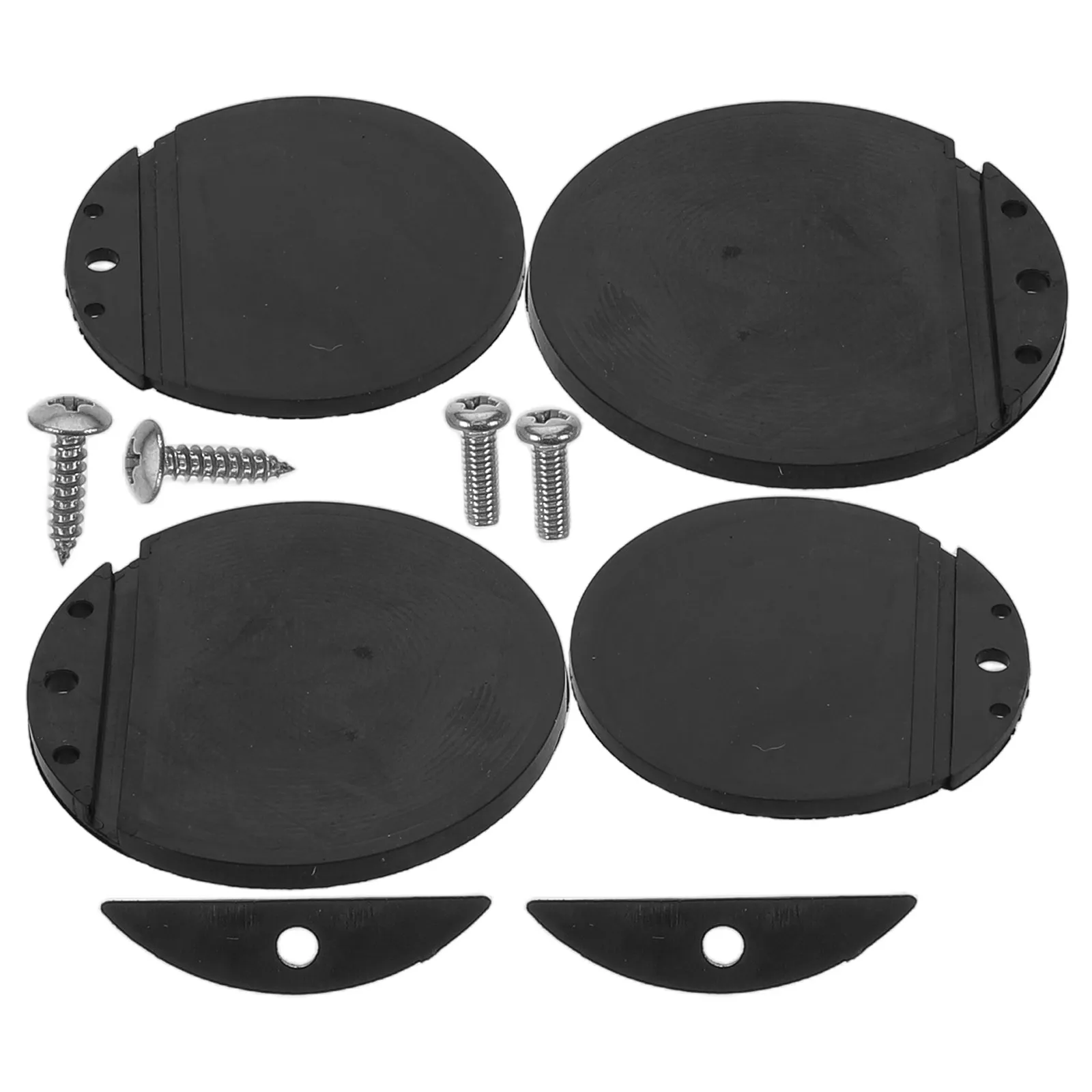 4Pcs Boat Scupper Flapper Replacement Kit for Transom Drain Plug Rubber Hull Valve Marine Waterproof Anti-Leak Seal Universal