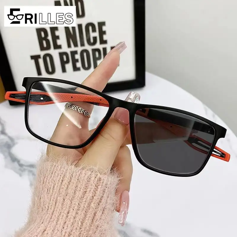 Photochrome Anti-UV-Lesebrille, Vollformat-Sonnenschutzbrille für ältere Menschen, Blaulichtfilter und Blendungsreduzierung