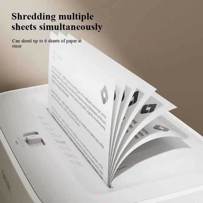Deli GA230 Mini Electric Paper Shredder 15L 220V/50HZ DIN Security Level 4 for Office And Household A4 Size Shredding of Paper