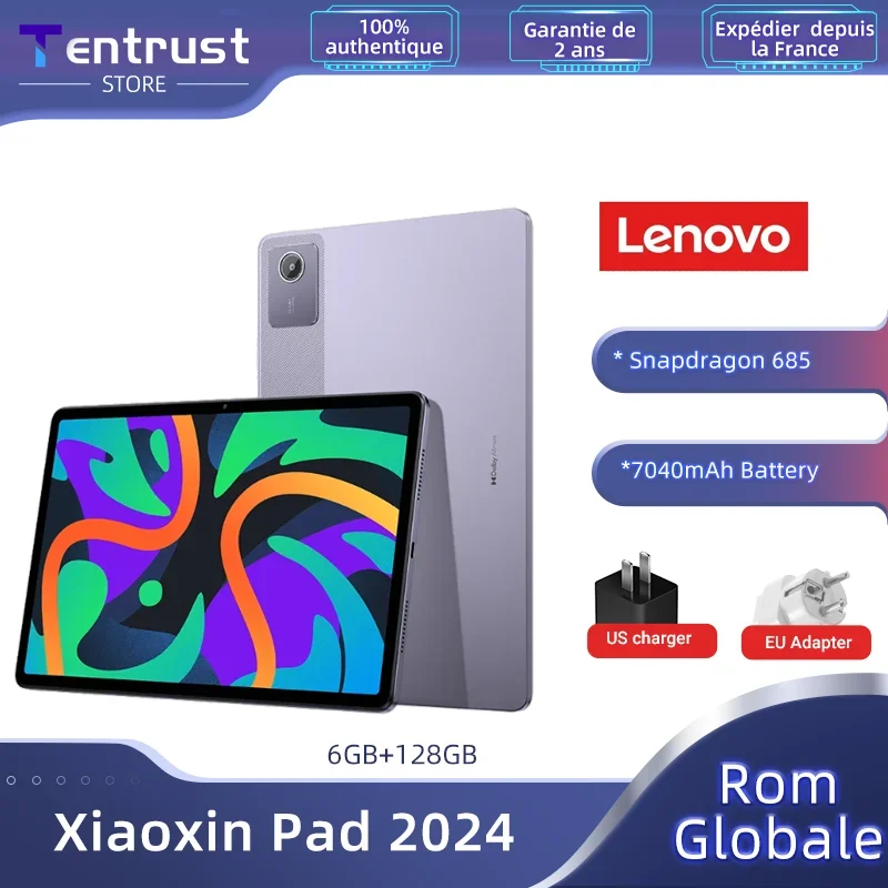 Gloabl ROM  Lenovo Xiaoxin Pad 2024 Tablet Qualcomm Snapdragon 685 8MP Camera 7040mAh Battery 11