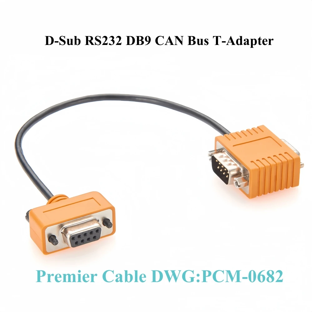 

CAN BUS CAN FD Bus for Tap Connection for CAN BUS System 9 D Sub RS232 DB9 Female to Male and Female Cable Network T Adapter