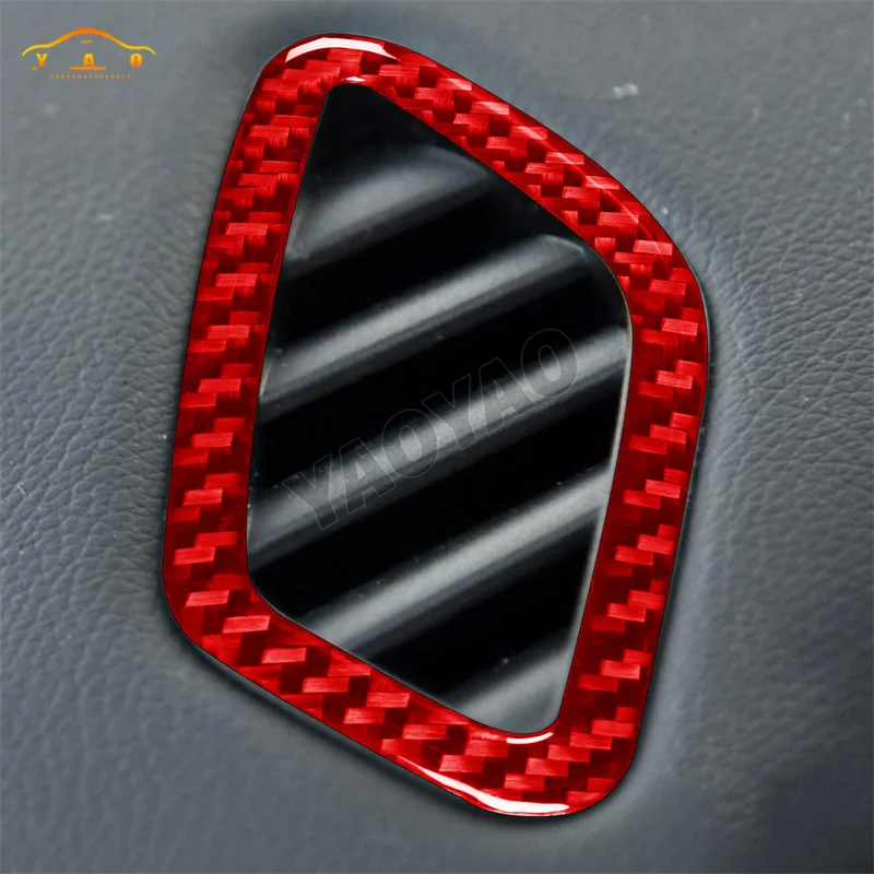  Carbon Fiber Dashboard Air Condition Outlet Decor Cover Trim For Mercedes Benz CLA C117 X156