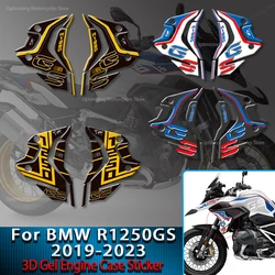 Motorcycle Case Protector Decal R1250GS 40 Years Sticker 3D Resin Radiator Cover Reflective Sticker for BMW R1250GS 2019-2023